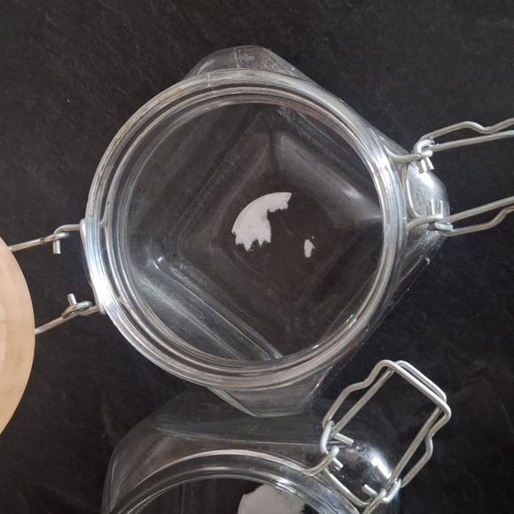 Glass Storage Jars with Wooden Lids - Set of 3 - Picture 7 of 8